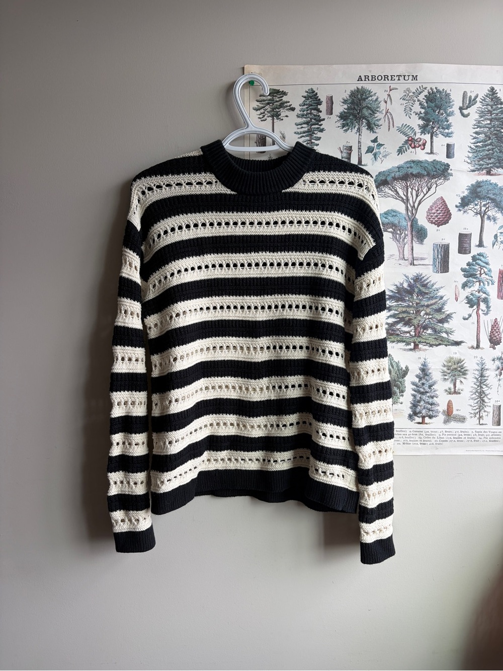 H&M Stiped Knit Oversized Sweater XS